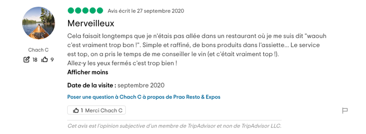 Recommandation de Chach C Avis www.tripadvisor.fr